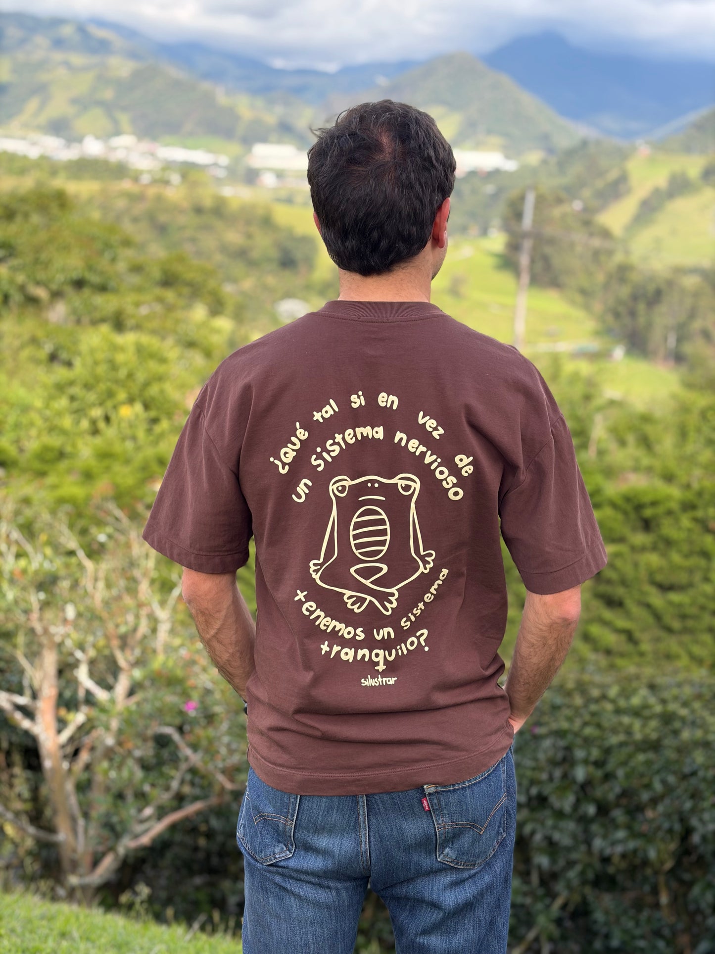 Camiseta Café - Sistema Tranquilo -  Oversized
